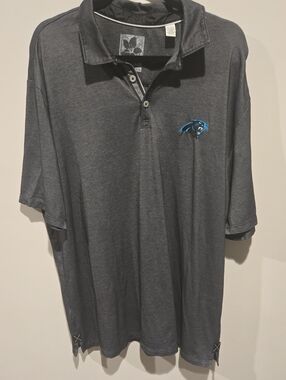 Mens Tommy Bahama NFL Carolina Panthers Gray Polo Shirt XXL